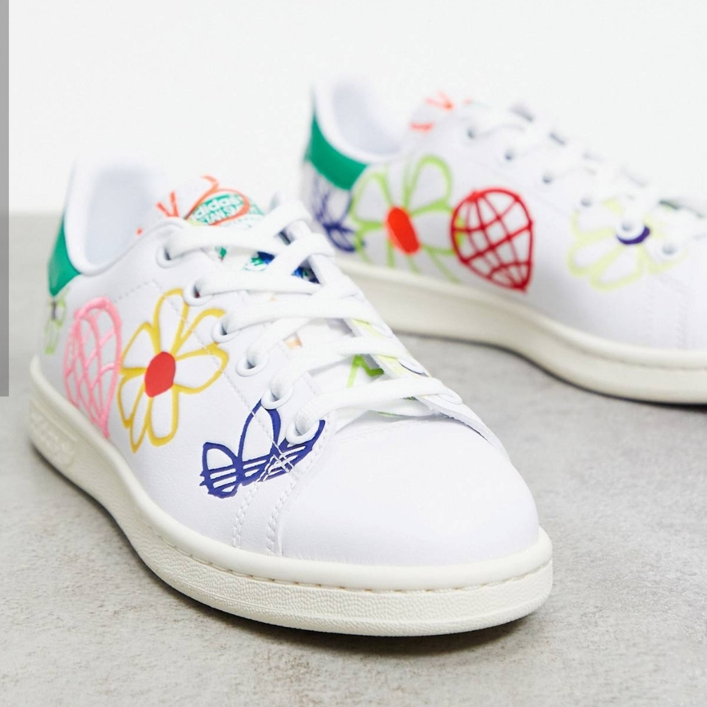 adidas original vegan stan smith in white all over